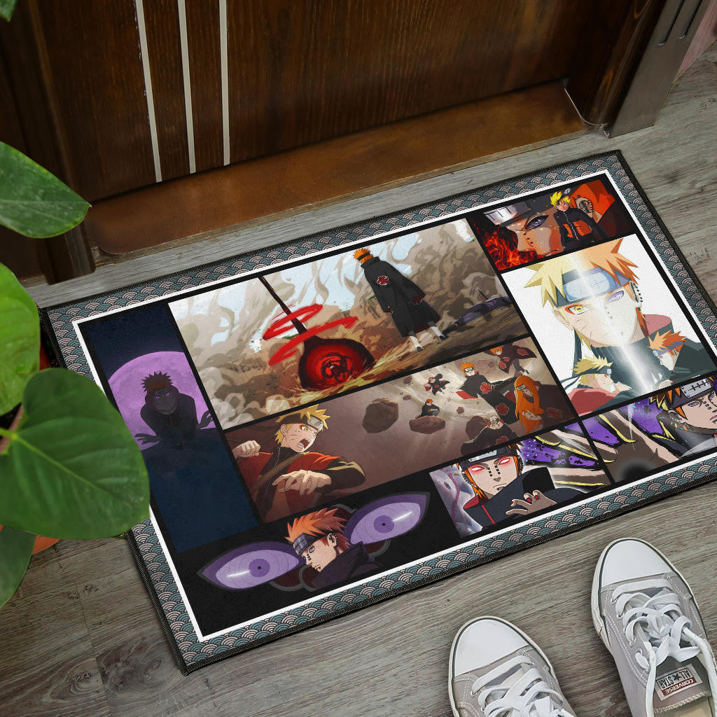 Pain Akatsuki Vs Naruto Door Mat Anime Home Decor Custom For Fans NA030204