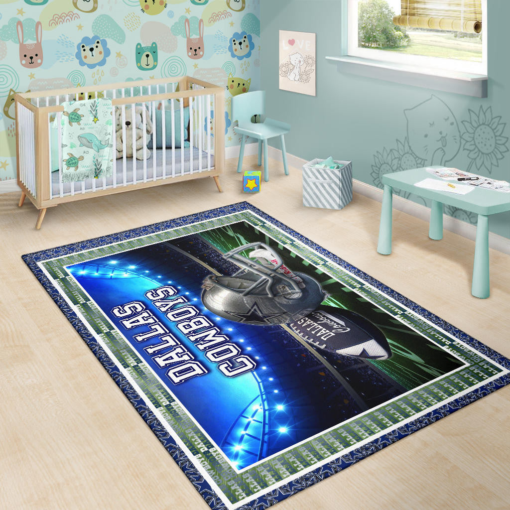 Dallas Symbol Cowboys Area Rug American Football Home Decor Custom For Fans