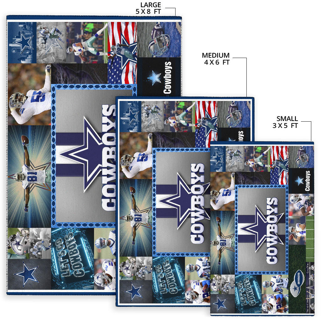 Dallas Players Cowboys Area Rug American Football Home Decor Custom For Fans