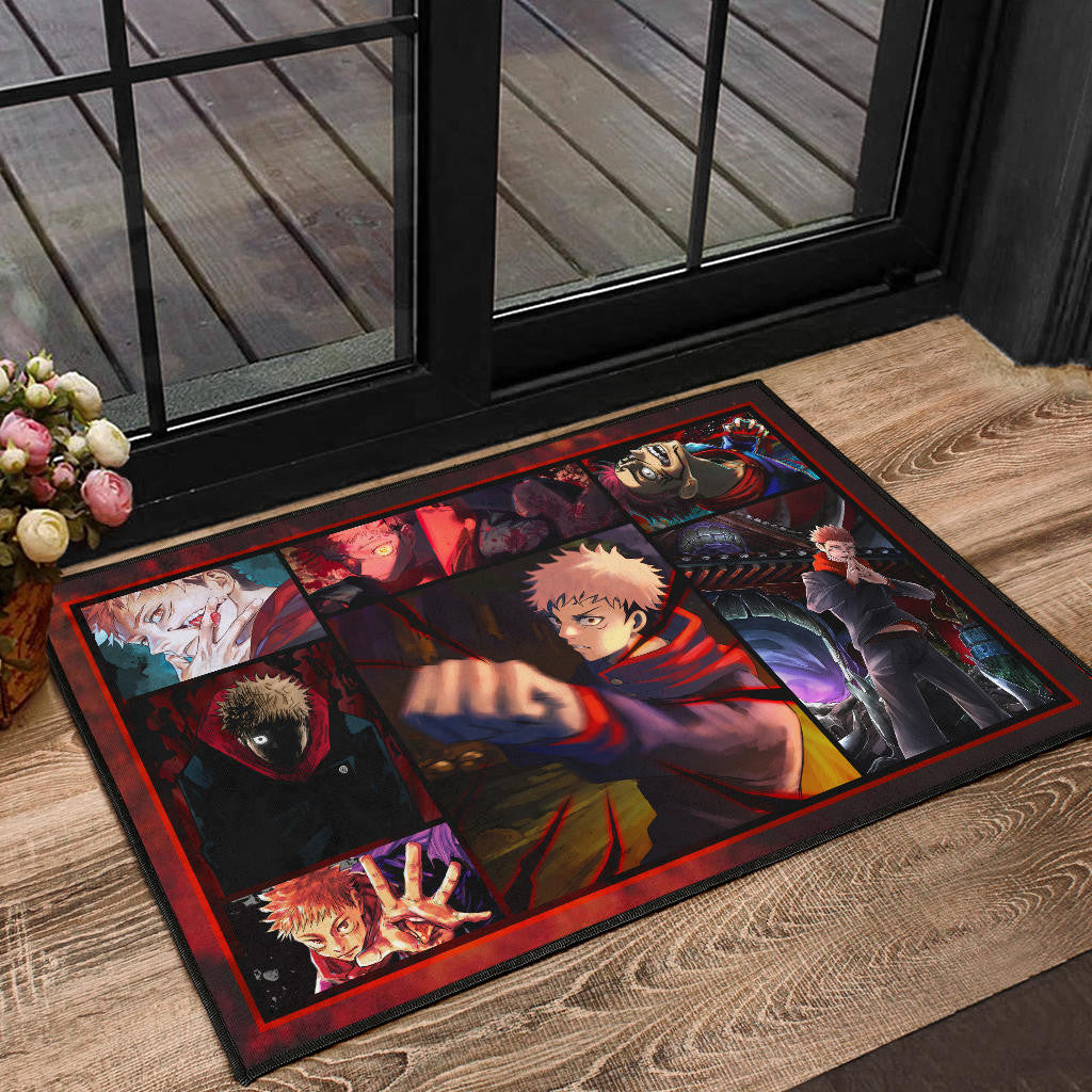 Yuji Itadori Jujutsu Kaisen Door Mat Anime Home Decor Custom For Fans NA040101