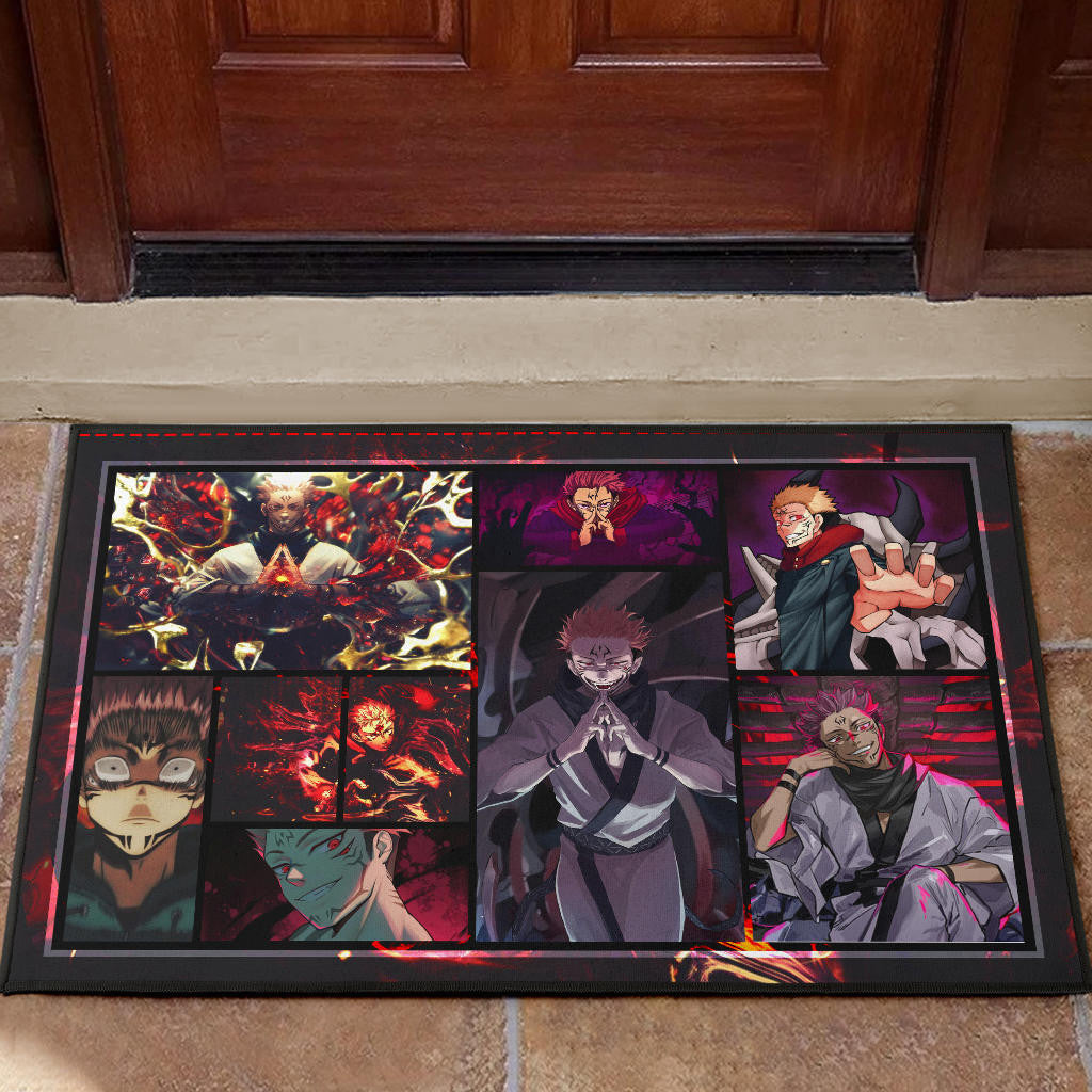 Sukuna Jujutsu Kaisen Door Mat Anime Home Decor Custom For Fans NA040102