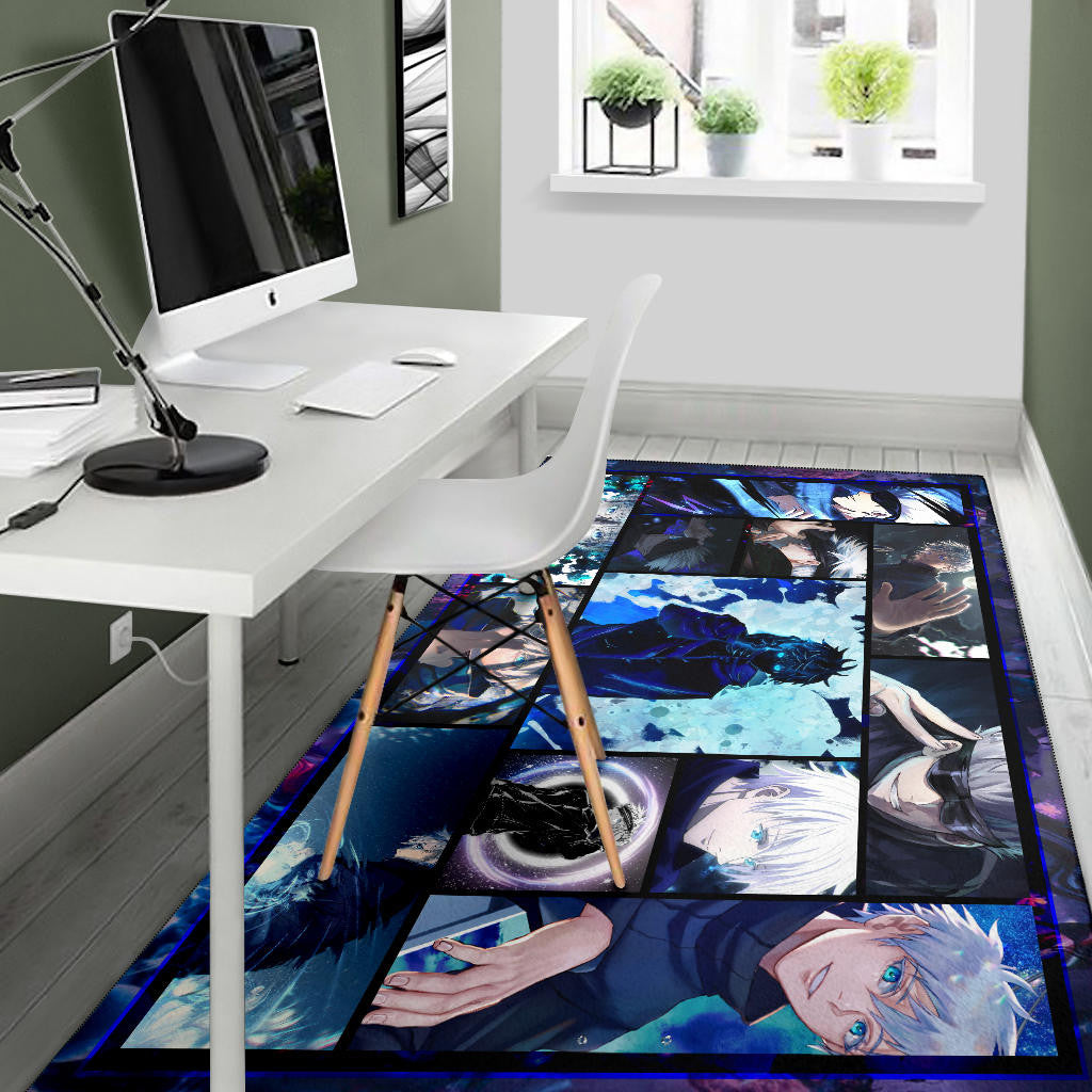 Satoru Gojo Jujutsu Kaisen Area Rug Anime Home Decor Custom For Fans NA040104
