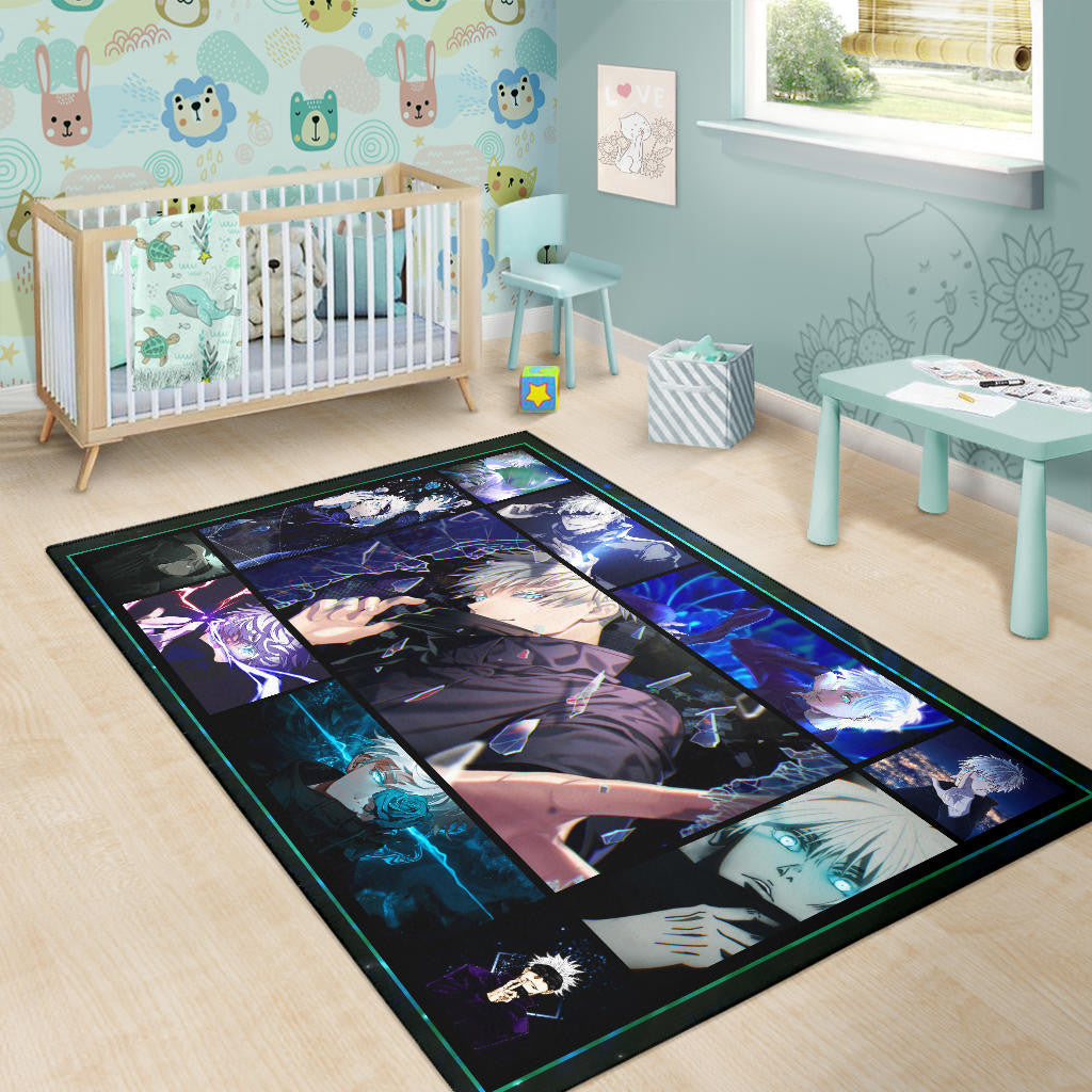 Satoru Gojo Jujutsu Kaisen Area Rug Anime Home Decor Custom For Fans NA040402
