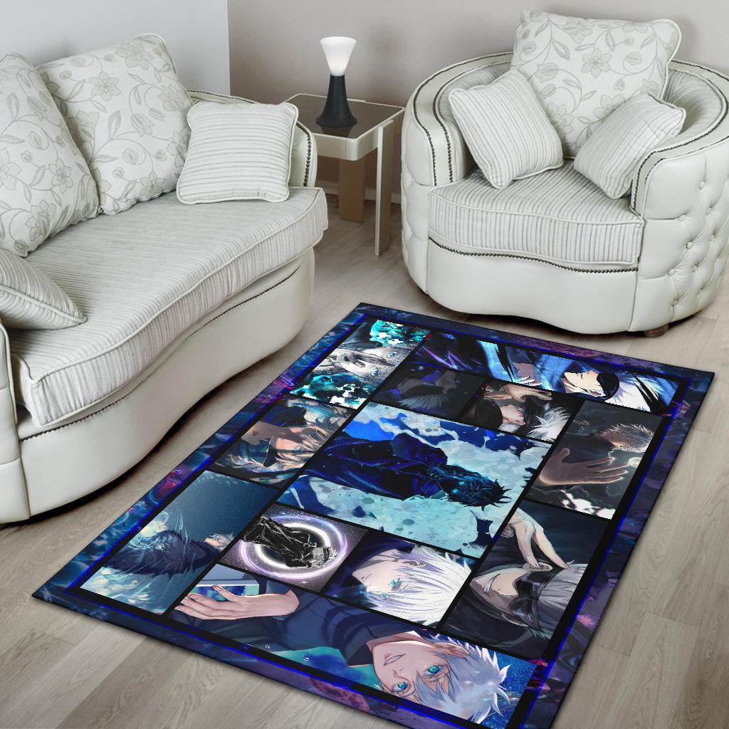 Satoru Gojo Jujutsu Kaisen Area Rug Anime Home Decor Custom For Fans NA040104
