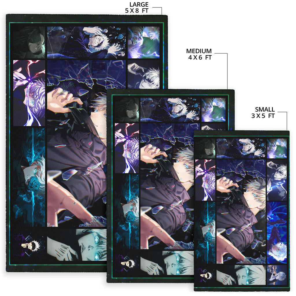 Satoru Gojo Jujutsu Kaisen Area Rug Anime Home Decor Custom For Fans NA040402