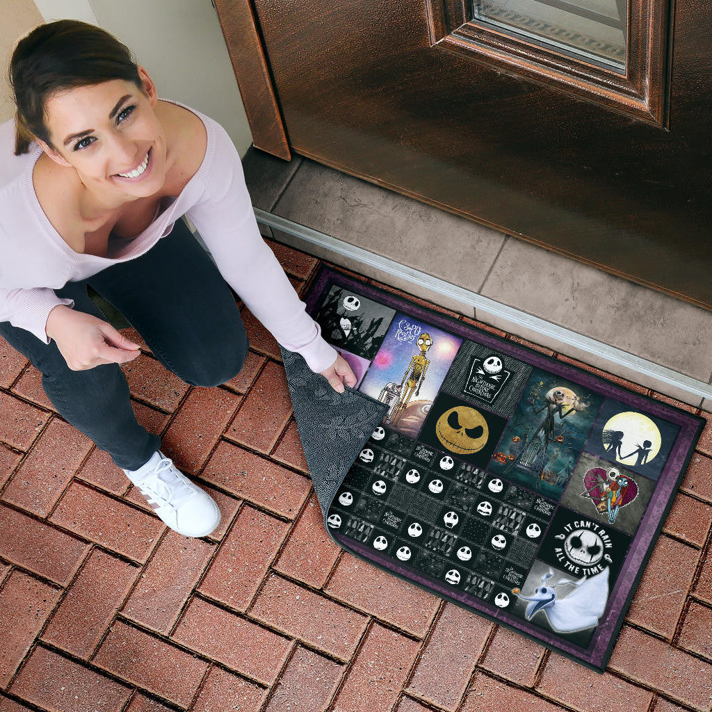 Jack And Sally The Nightmare Before Christmas Door Mat Cartoon Home Decor Custom For Fans NT040402
