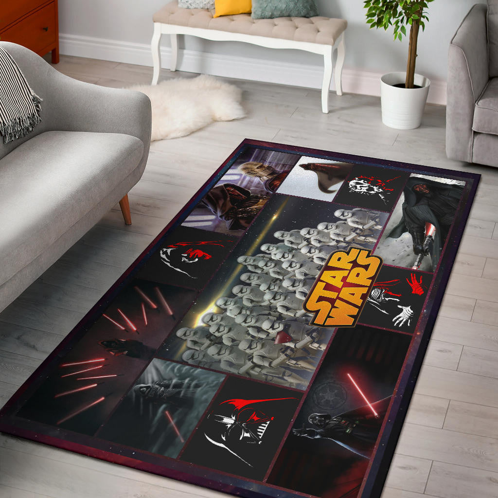 Darth Vader Villians Star Wars Area Rug Movie Home Decor Custom For Fans NT040401