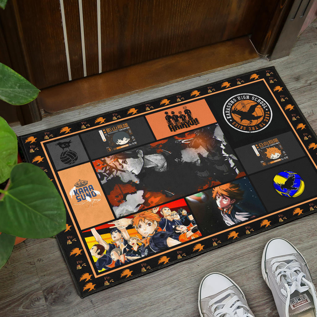 Tobio Kageyama And Shoyo Hinata Haikyuu Door Mat Anime Home Decor Custom For Fans NA041203