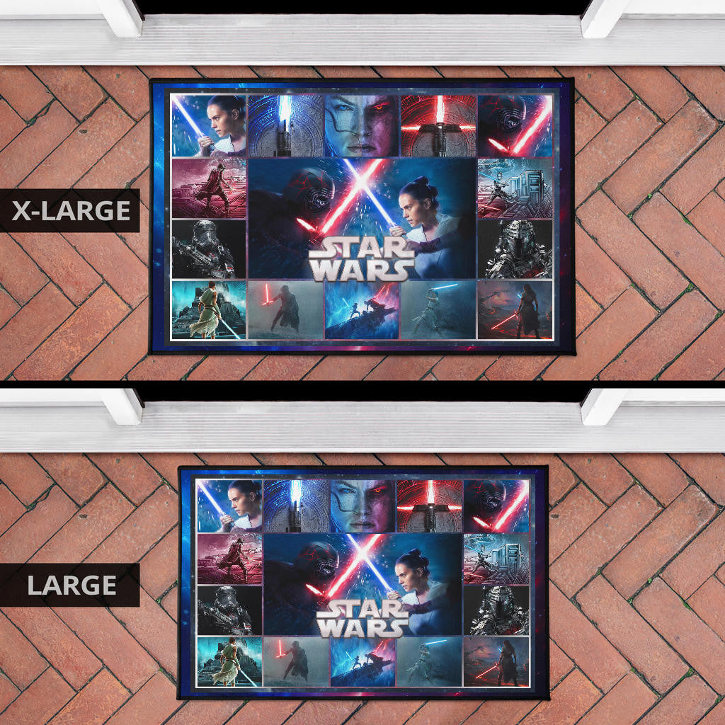 Rey And Ren Star Wars Door Mat Movie Home Decor Custom For Fans NT040402