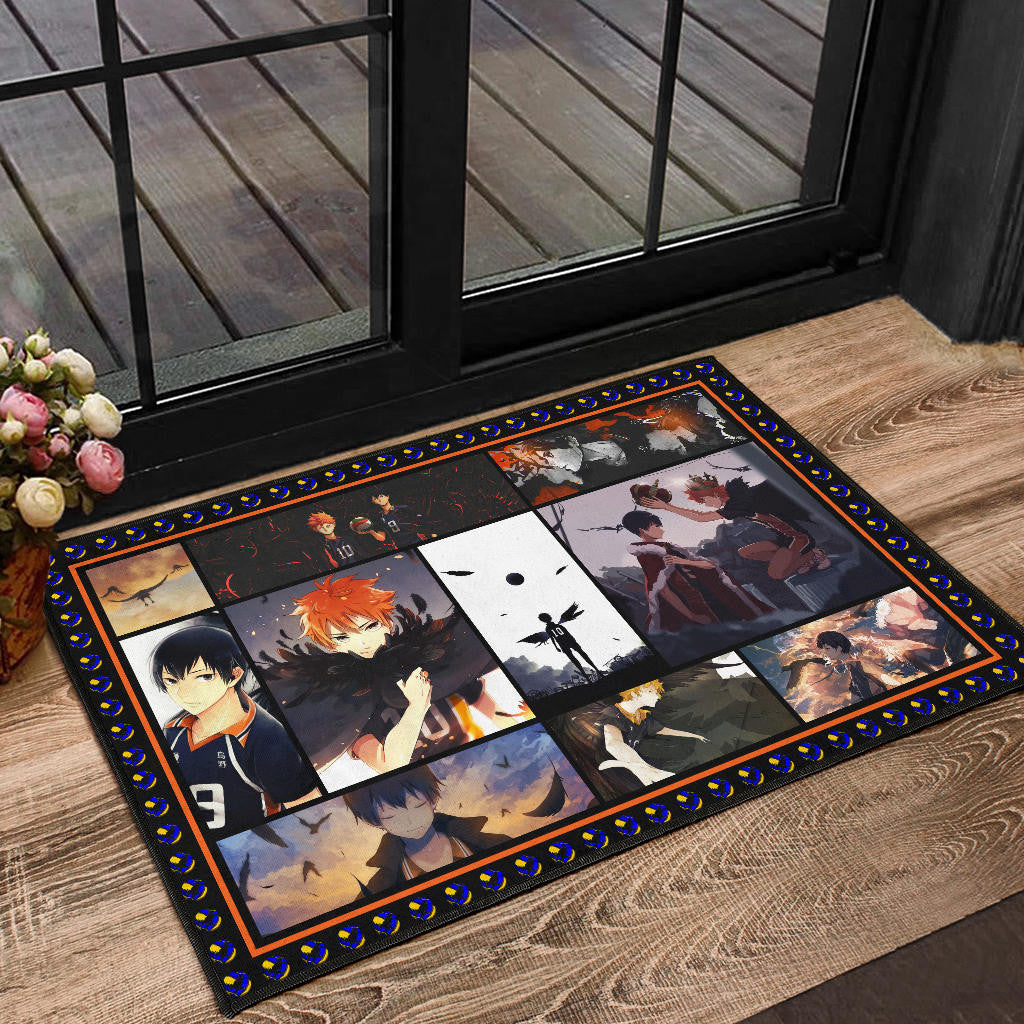 Tobio Kageyama And Shoyo Hinata Haikyuu Door Mat Anime Home Decor Custom For Fans NA041201