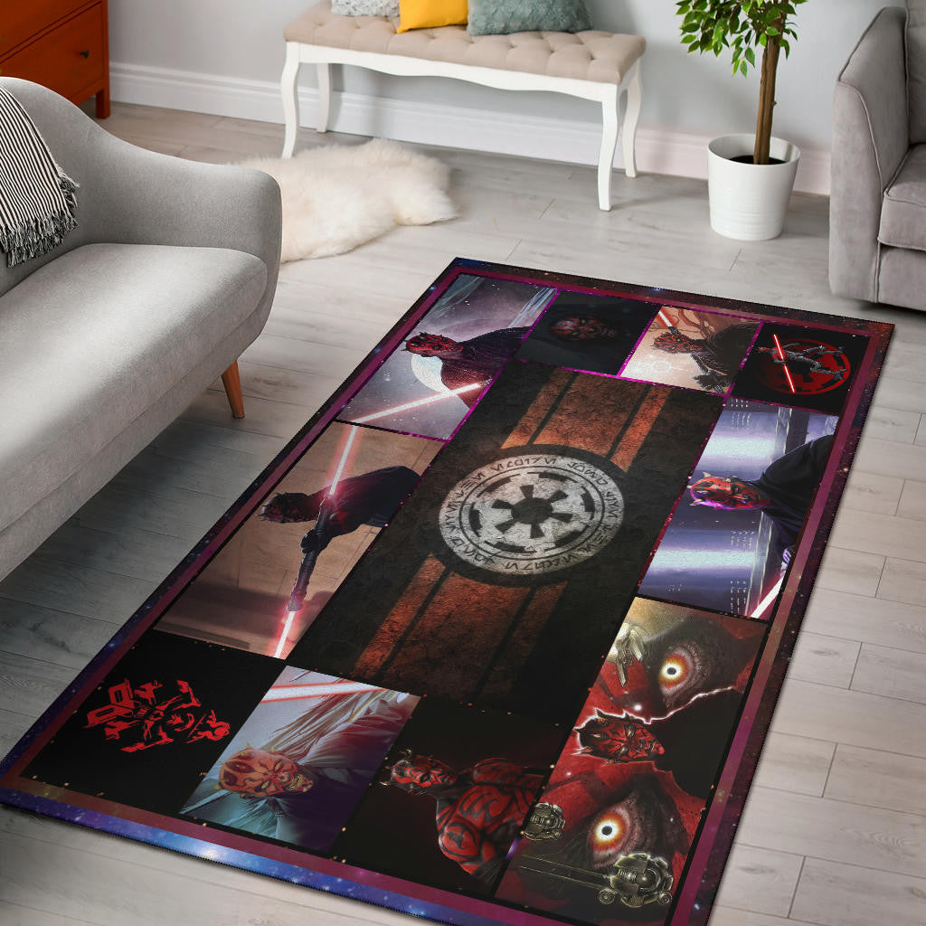 Darth Maul Star Wars Area Rug Movie Home Decor Custom For Fans NT040801