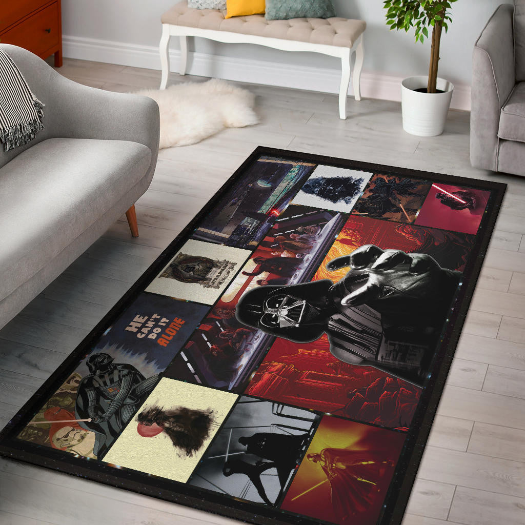 Darth Vader Star Wars Area Rug Movie Home Decor Custom For Fans NT040802