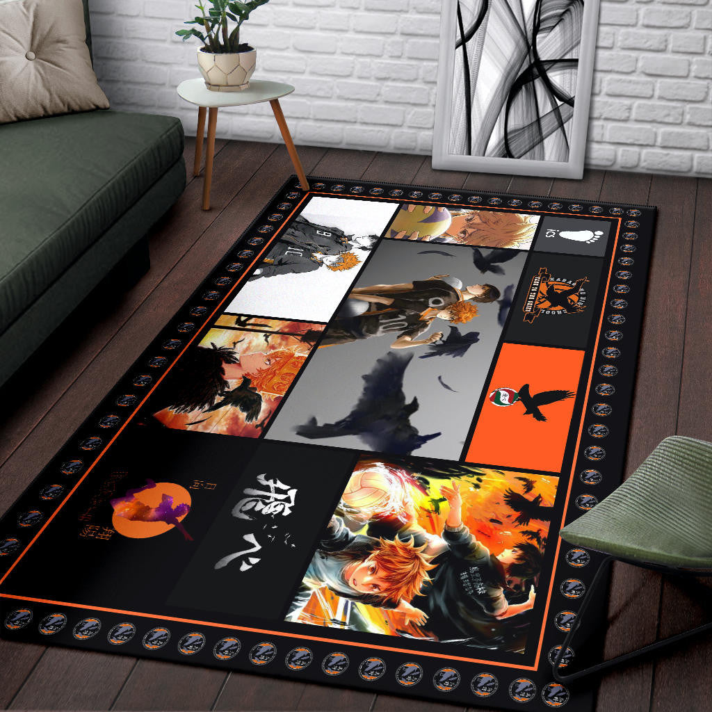 Shoyo Hinata Haikyuu Area Rug Anime Home Decor Custom For Fans NA041503