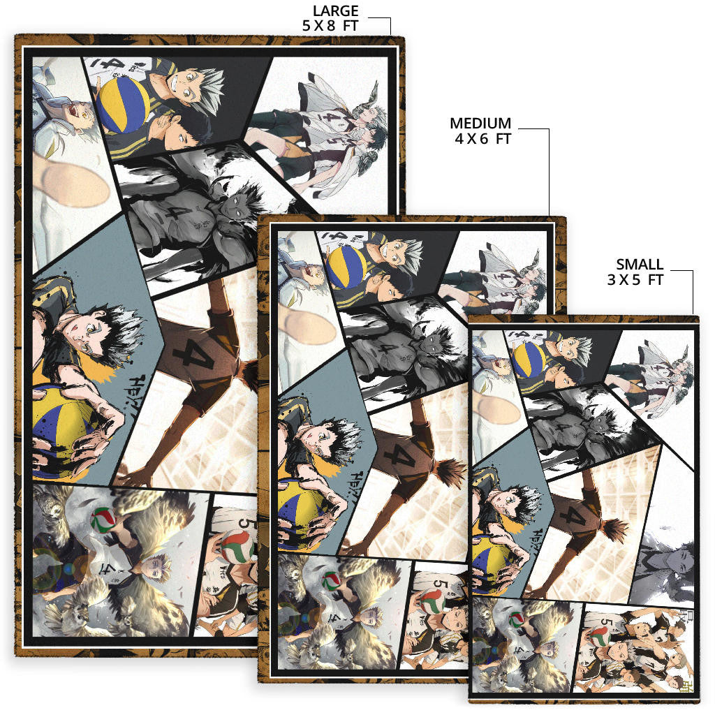 Kotaro Bokuto Haikyuu Area Rug Anime Home Decor Custom For Fans NA041501