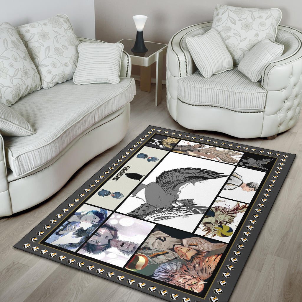 Kotaro Bokuto Haikyuu Area Rug Anime Home Decor Custom For Fans NA041504