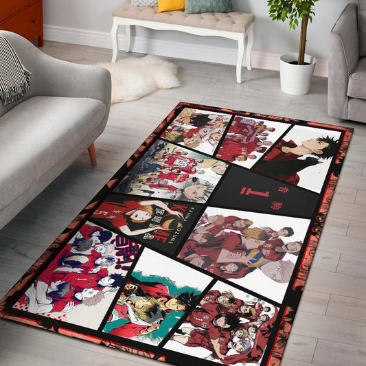 Tetsuro Kuroo Haikyuu Area Rug Anime Home Decor Custom For Fans NA041404