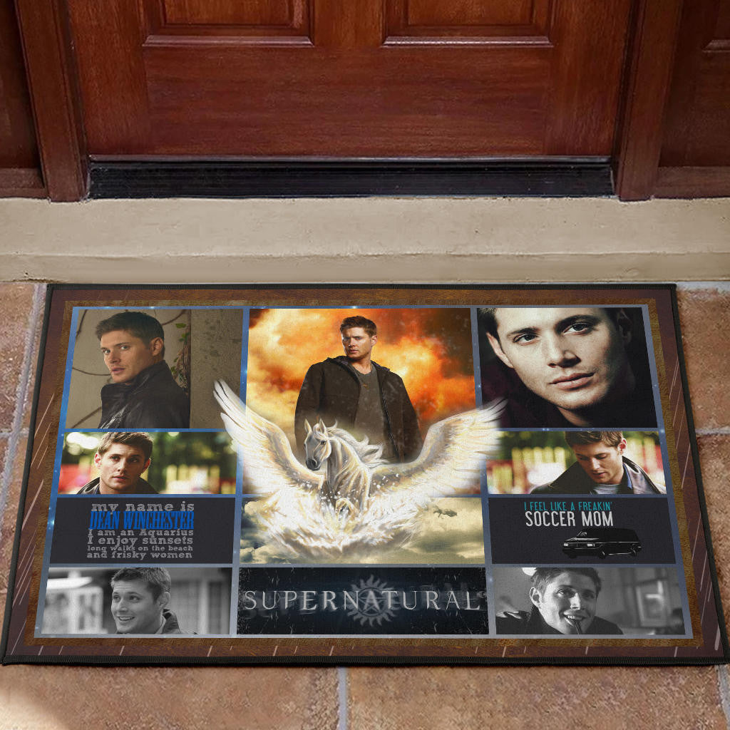 Dean Winchester Supernatural Door Mat Movie Home Decor Custom For Fans NT041202