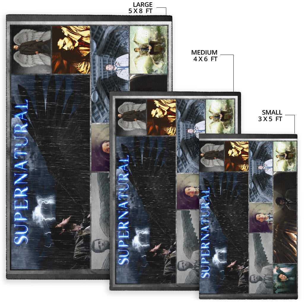 Castiel Supernatural Area Rug Movie Home Decor Custom For Fans NT041401