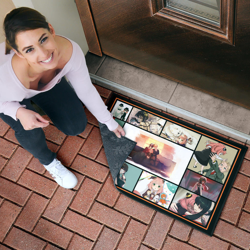 Loid Yor And Anya Forger Family Spy x Family Door Mat Anime Home Decor Custom For Fans NA042603