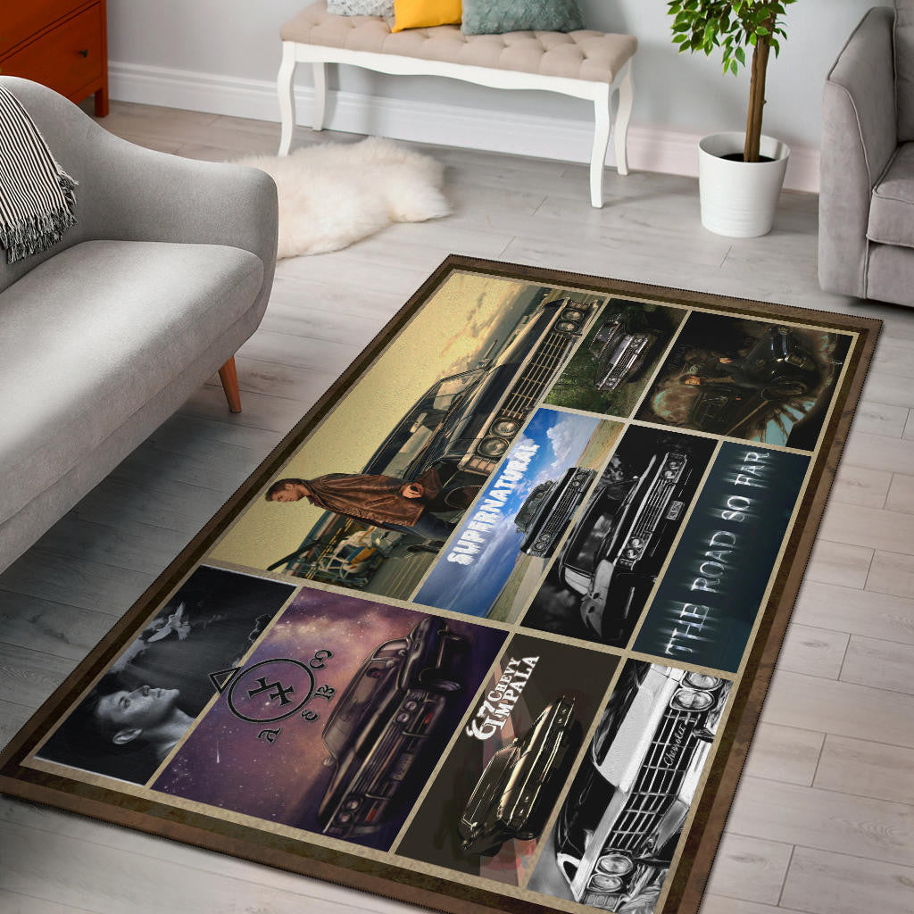 Dean Winchester Supernatural Area Rug Movie Home Decor Custom For Fans NT041406