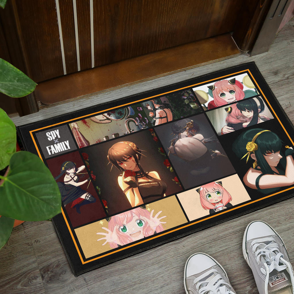 Yor Forger And Anya Forger Spy x Family Door Mat Anime Home Decor Custom For Fans NA042601