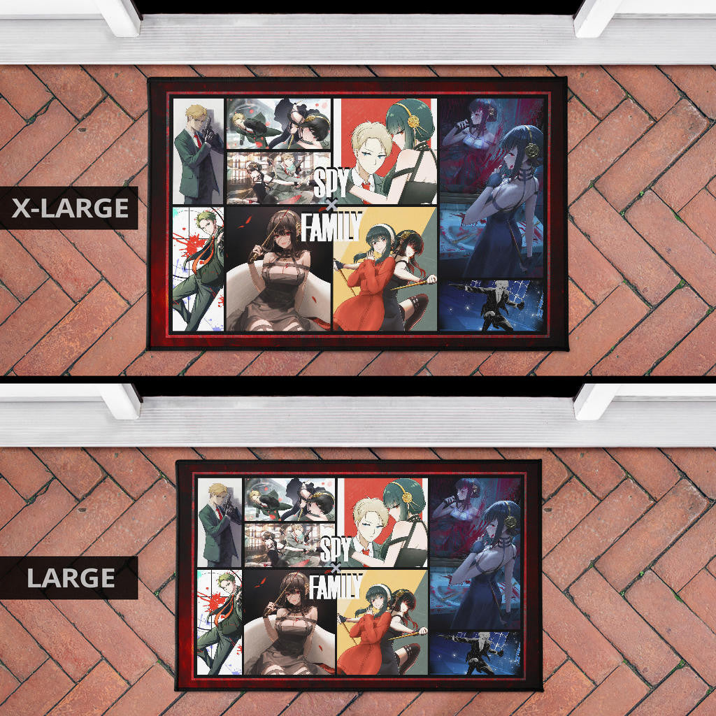 Yor Forger And Loid Forger Spy x Family Door Mat Anime Home Decor Custom For Fans NA042804
