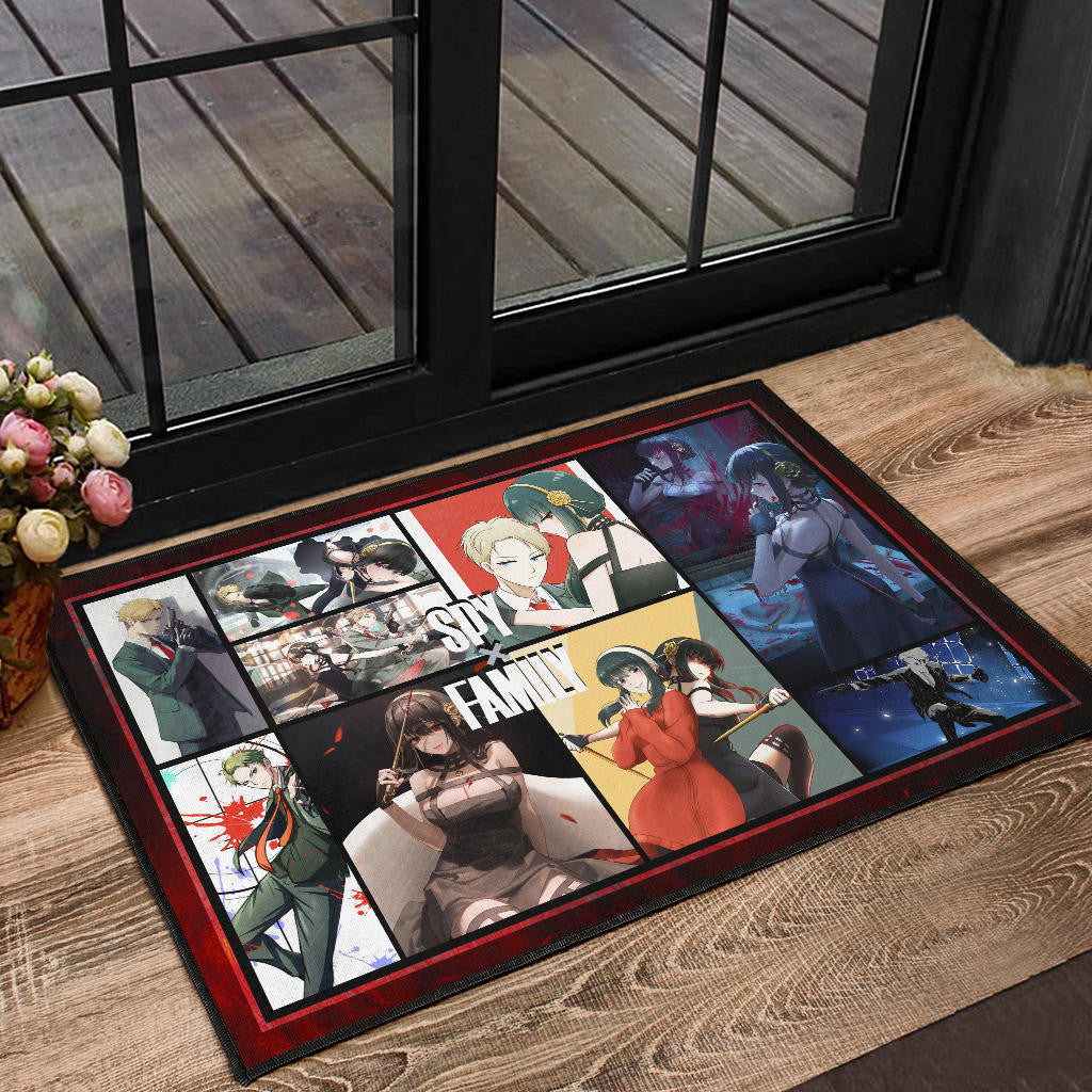 Yor Forger And Loid Forger Spy x Family Door Mat Anime Home Decor Custom For Fans NA042804