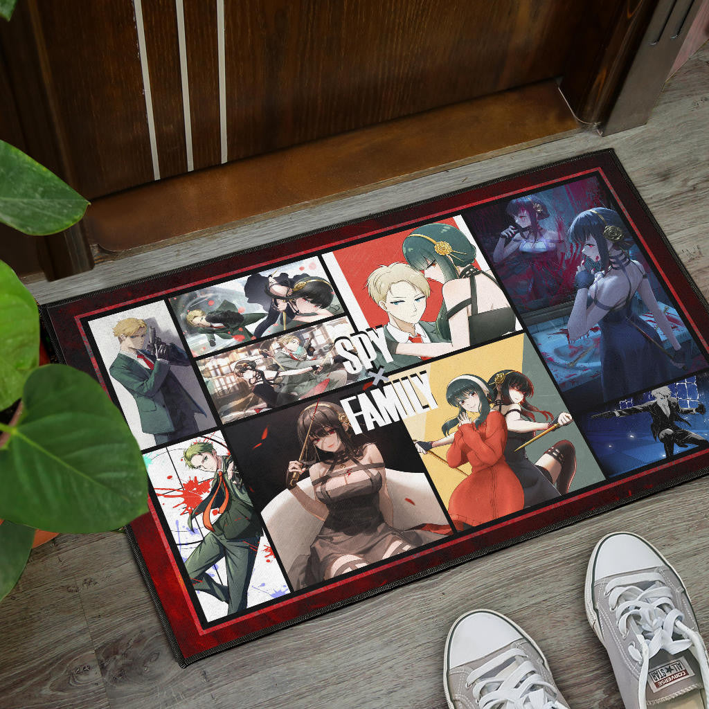 Yor Forger And Loid Forger Spy x Family Door Mat Anime Home Decor Custom For Fans NA042804