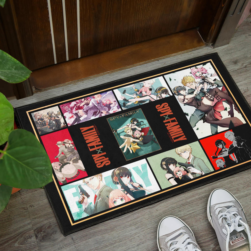 Loid Yor And Anya Forger Spy x Family Door Mat Anime Home Decor Custom For Fans NA042903