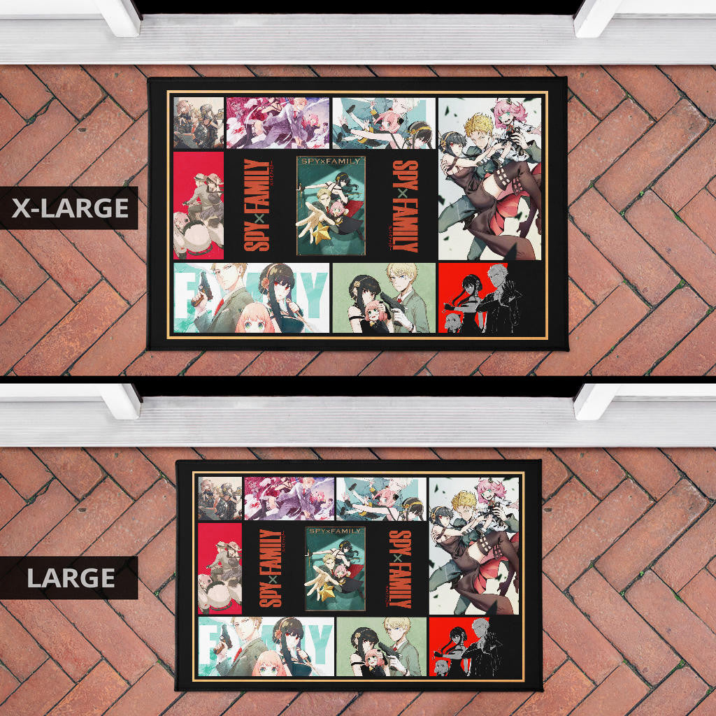 Loid Yor And Anya Forger Spy x Family Door Mat Anime Home Decor Custom For Fans NA042903