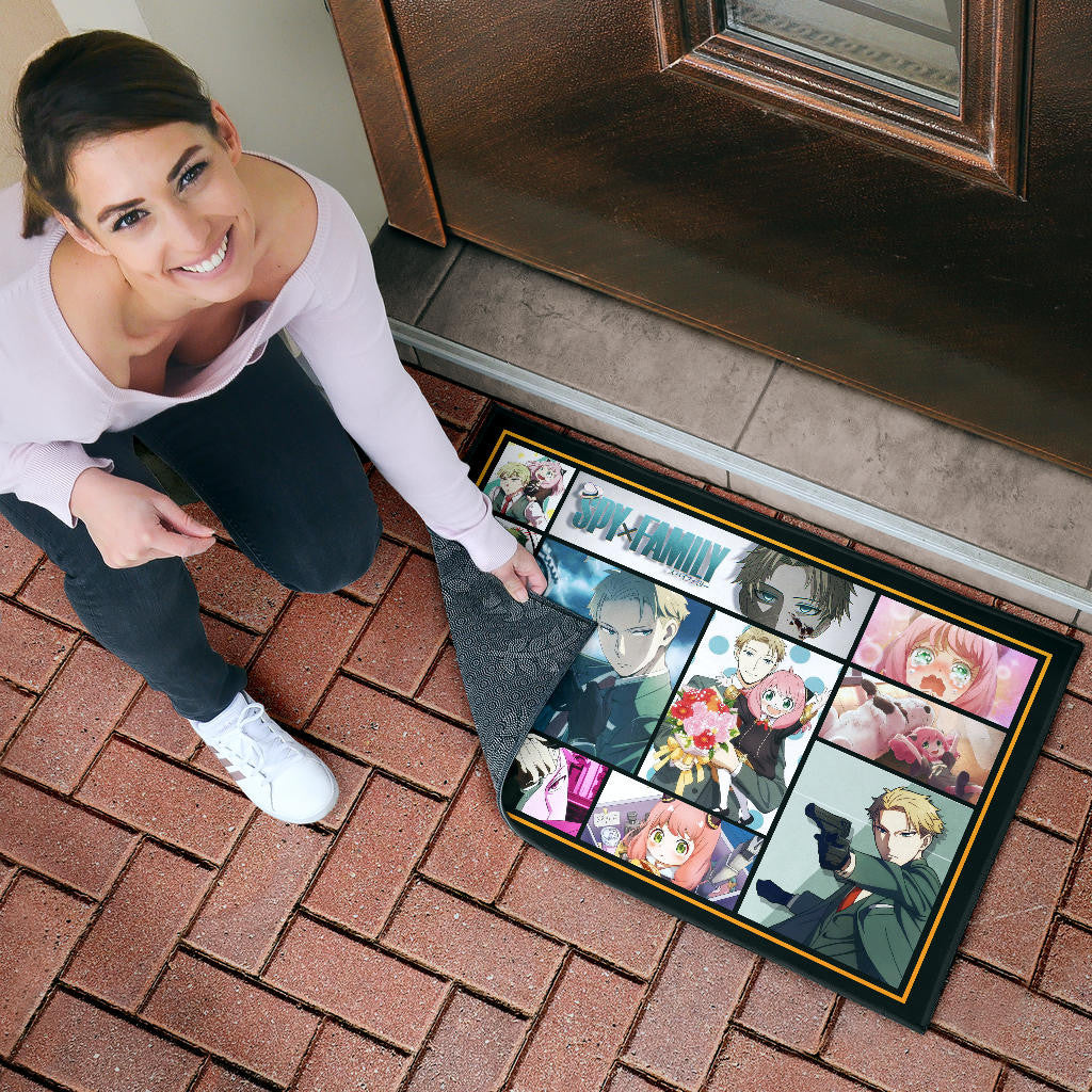 Loid Forger And Anya Forger Spy x Family Door Mat Anime Home Decor Custom For Fans NA042902