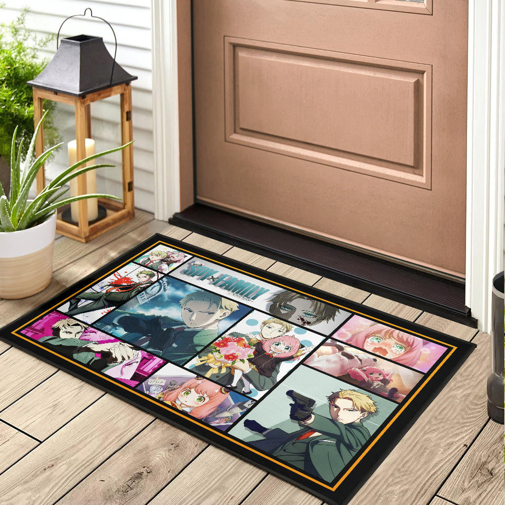 Loid Forger And Anya Forger Spy x Family Door Mat Anime Home Decor Custom For Fans NA042902