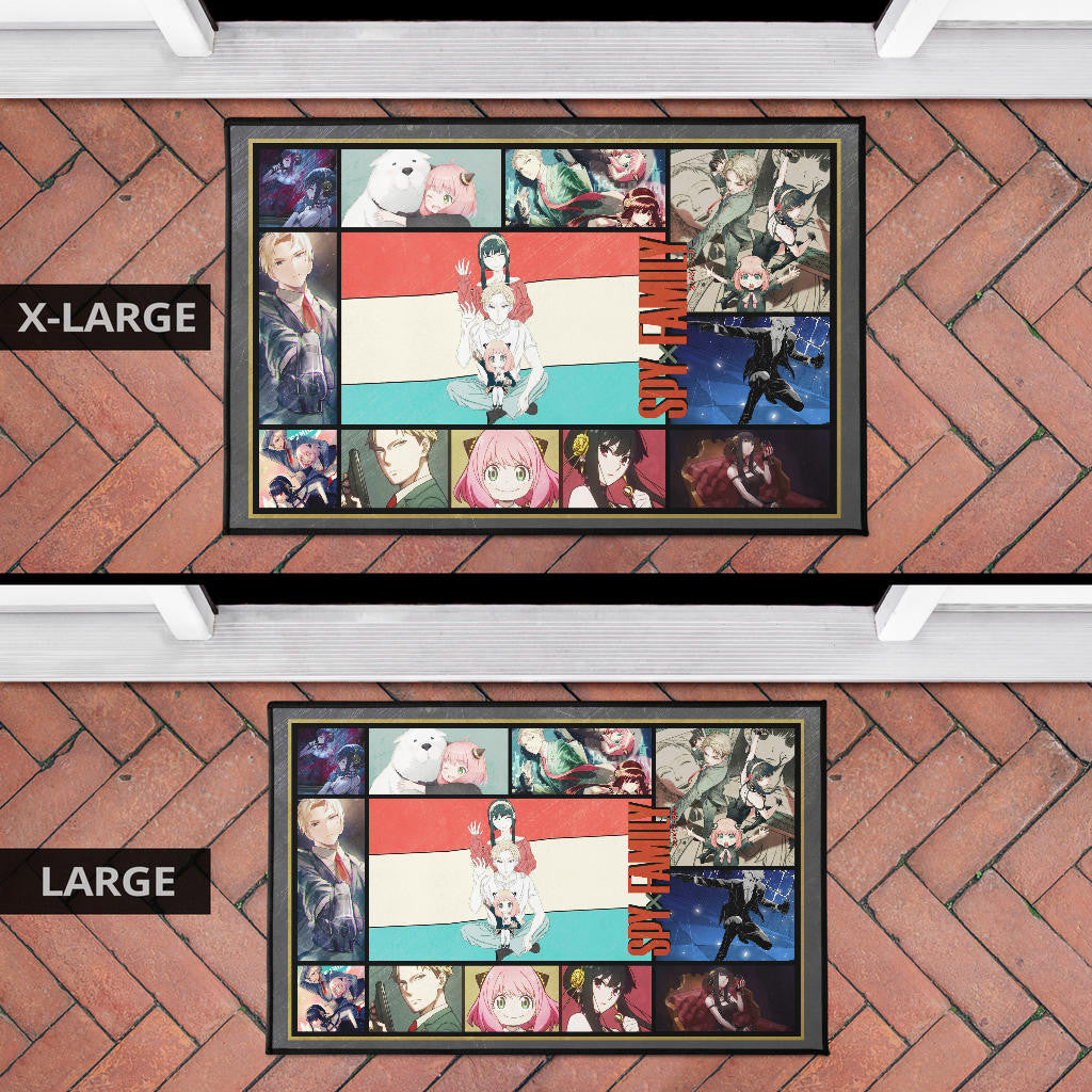 Loid Yor And Anya Forger Spy x Family Door Mat Anime Home Decor Custom For Fans NA042904