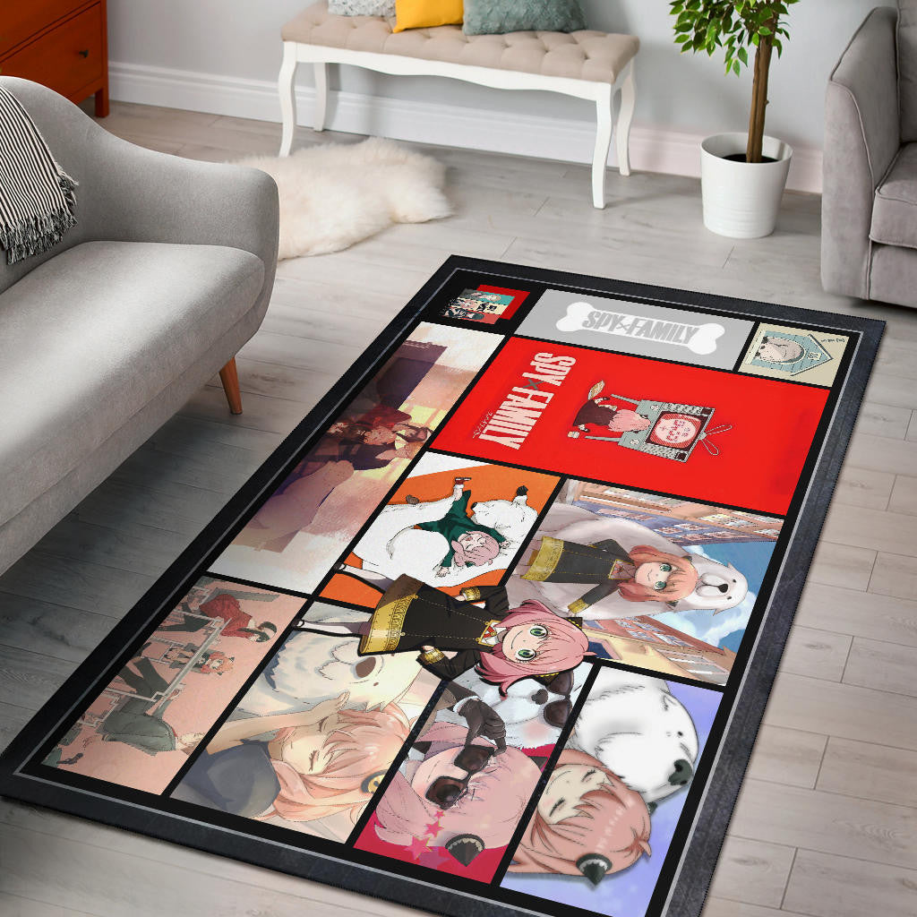 Anya Forger Spy x Family Area Rug Anime Home Decor Custom For Fans NA042803
