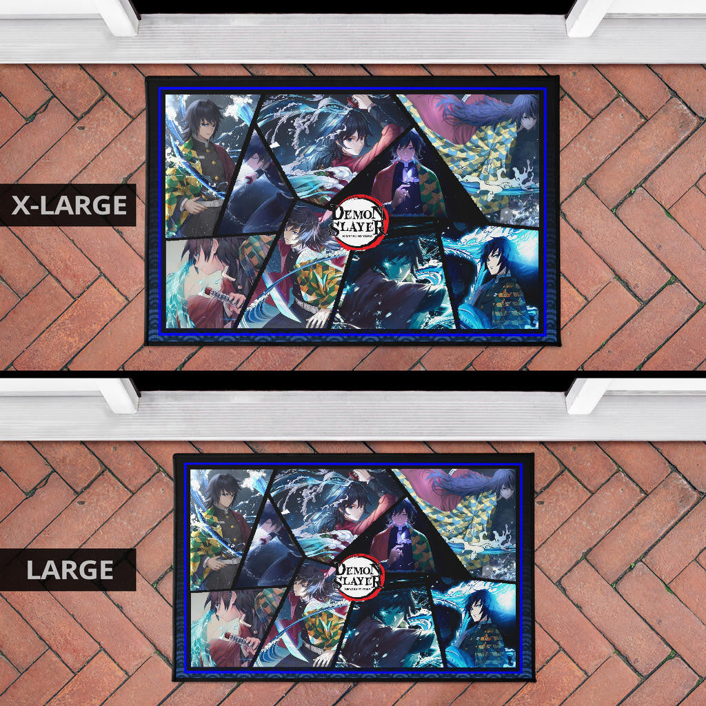 Giyu Tomioka Water Hashira Demon Slayer Door Mat Anime Home Decor Custom For Fans NA051103