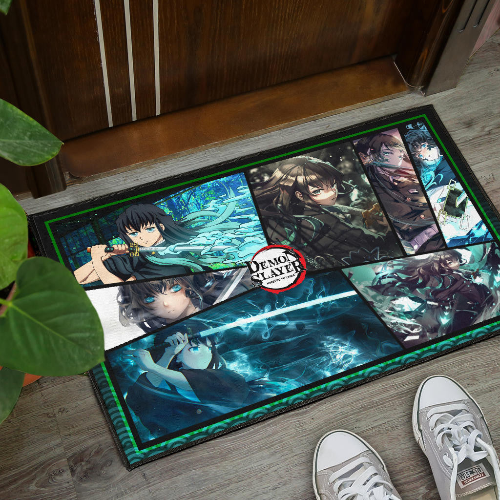 Muichiro Tokito Mist Hashira Demon Slayer Door Mat Anime Home Decor Custom For Fans NA051003