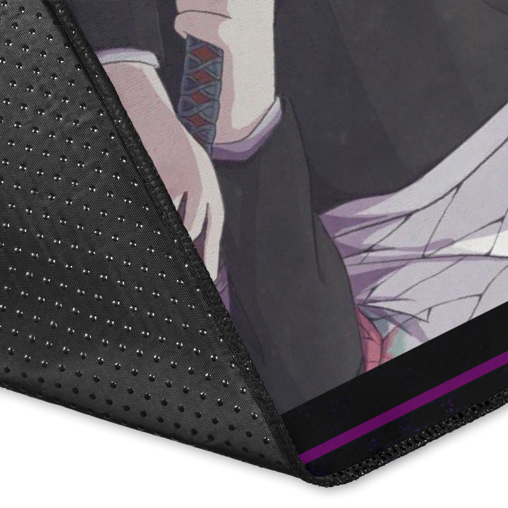 Shinobu Kocho Insect Hashira Demon Slayer Area Rug Anime Home Decor Custom For Fans NA051104