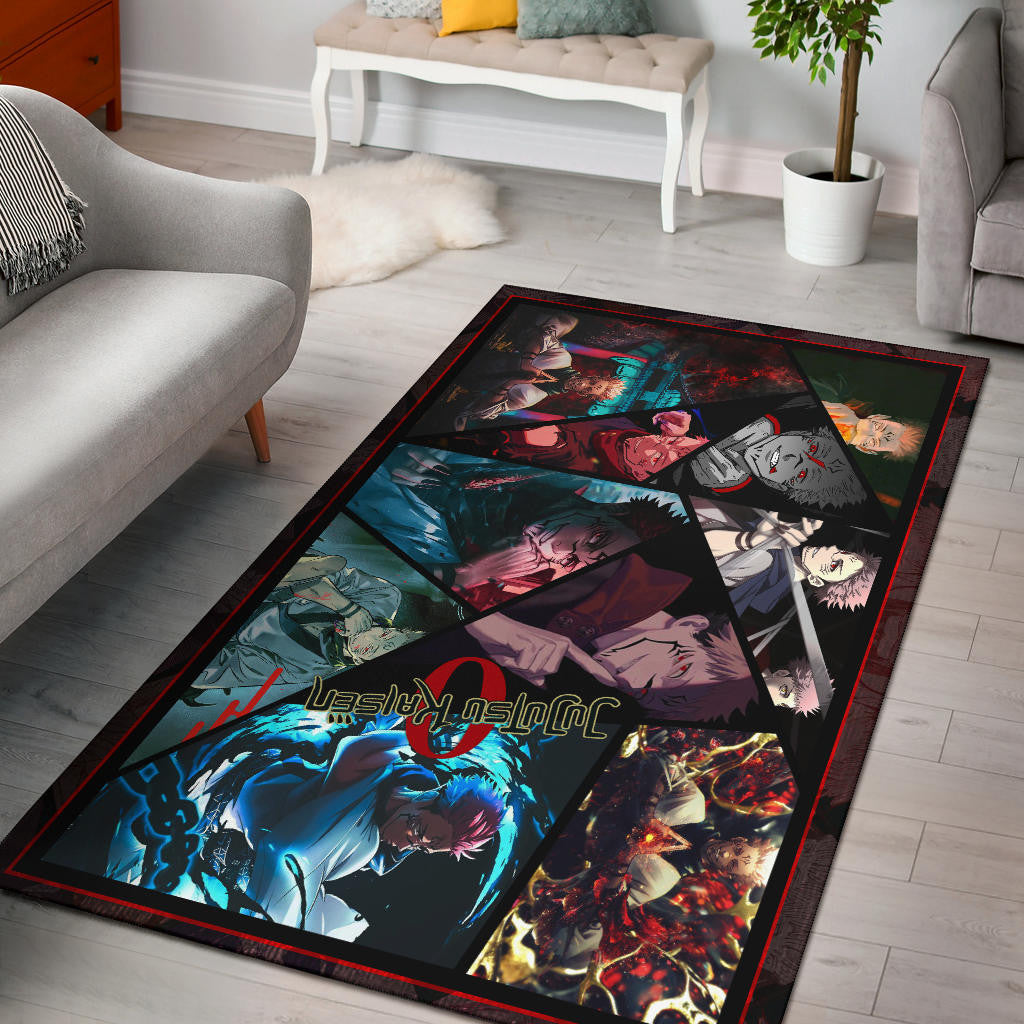 Ryomen Sukuna Jujutsu Kaisen Area Rug Anime Home Decor Custom For Fans NA052303