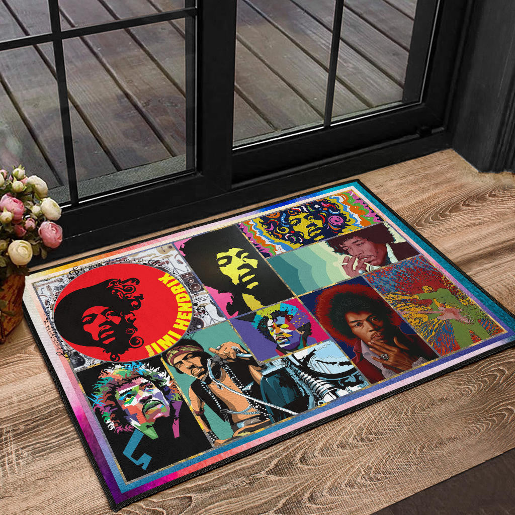 Jimi Hendrix Door Mat Singer Home Decor Custom For Fans NT050501