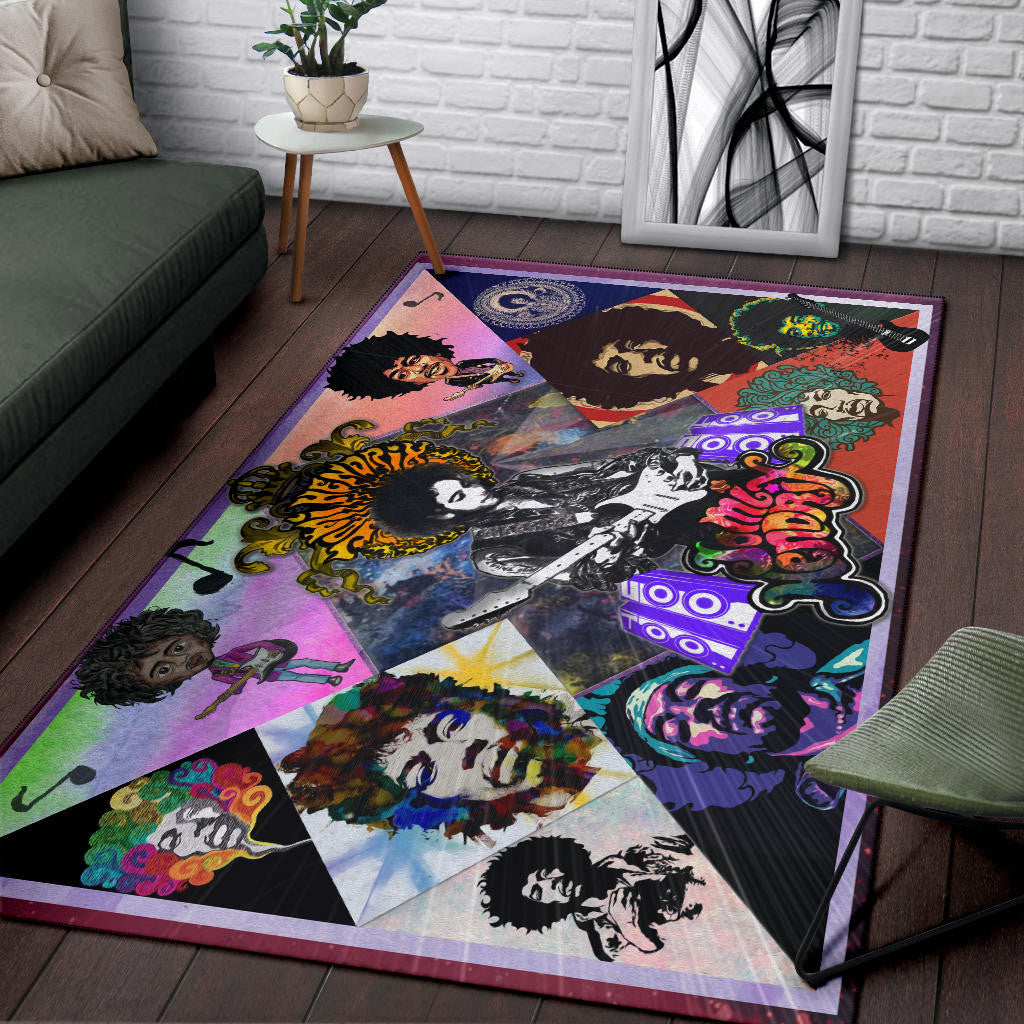Jimi Hendrix Area Rug Singer Home Decor Custom For Fans NT051104