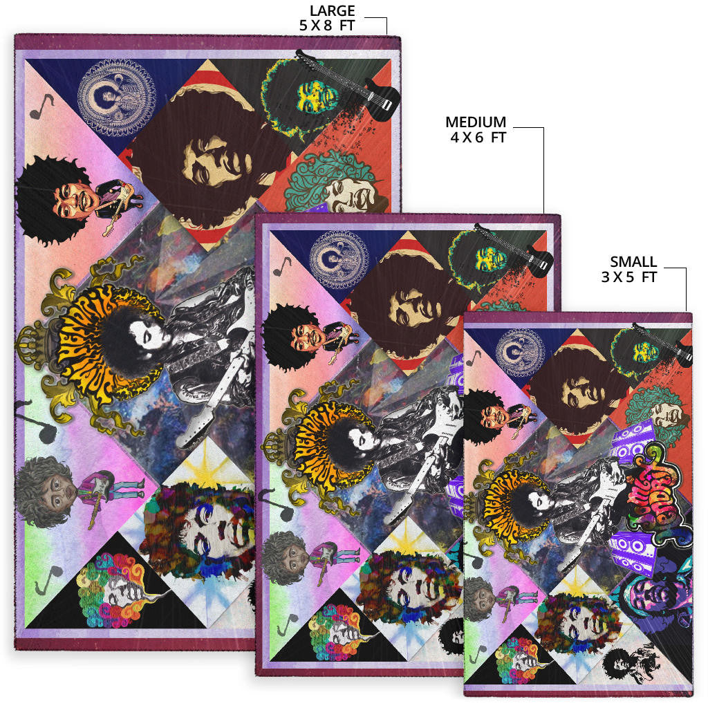Jimi Hendrix Area Rug Singer Home Decor Custom For Fans NT051104
