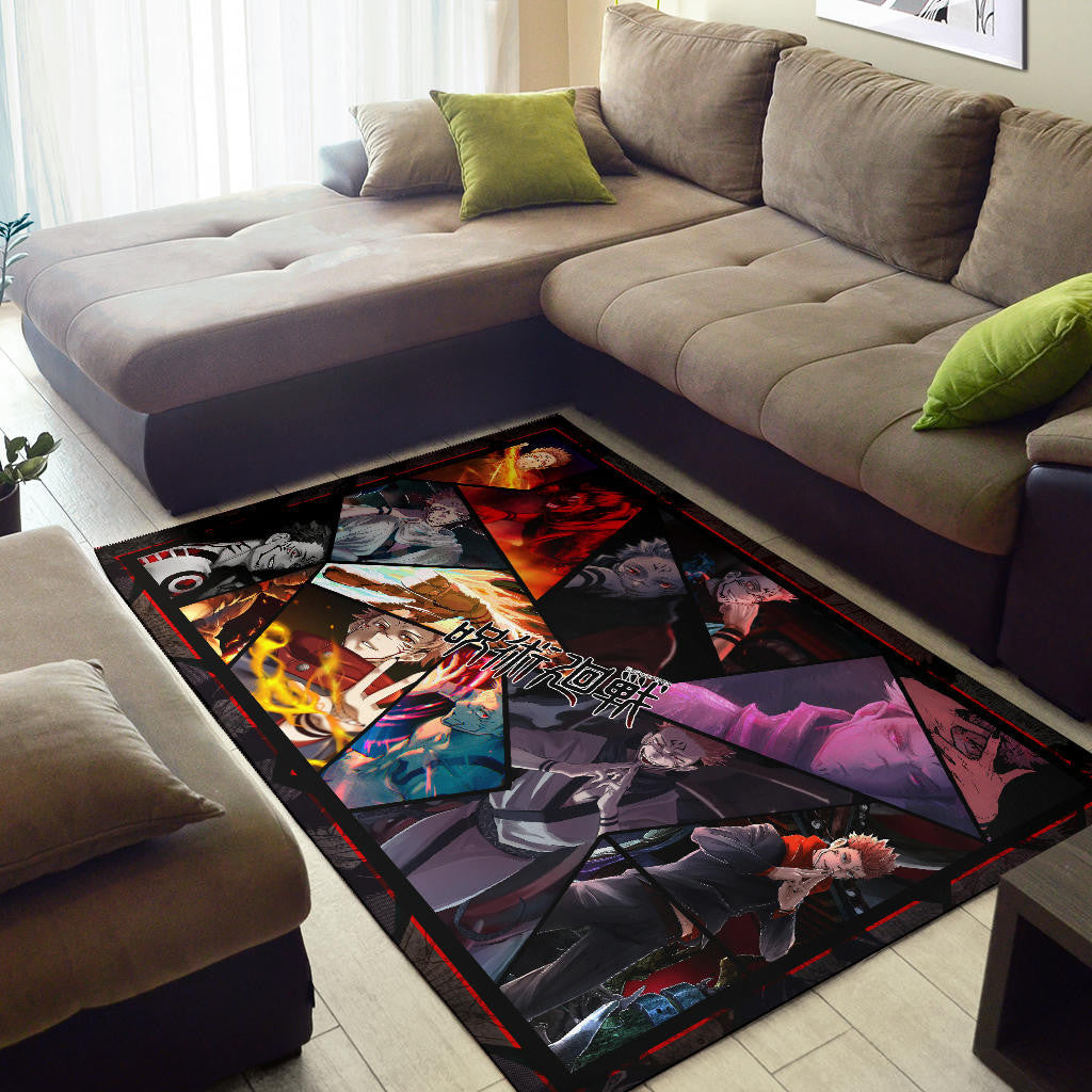 Ryomen Sukuna Jujutsu Kaisen Area Rug Anime Home Decor Custom For Fans NA052301