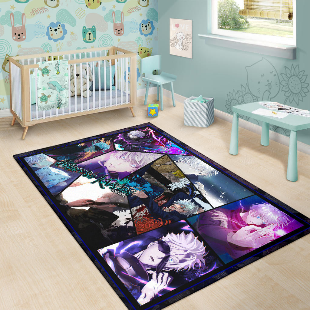 Satoru Gojo Jujutsu Kaisen Area Rug Anime Home Decor Custom For Fans NA052002
