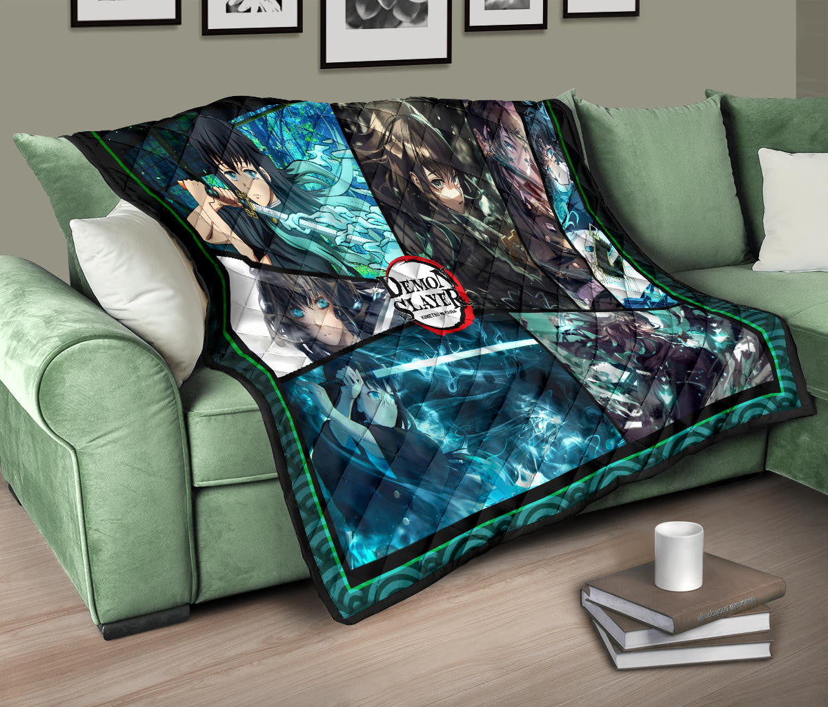 Muichiro Tokito Mist Hashira Demon Slayer Area Rug Anime Home Decor Custom For Fans NA052003
