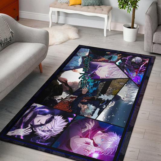 Satoru Gojo Jujutsu Kaisen Area Rug Anime Home Decor Custom For Fans NA052002