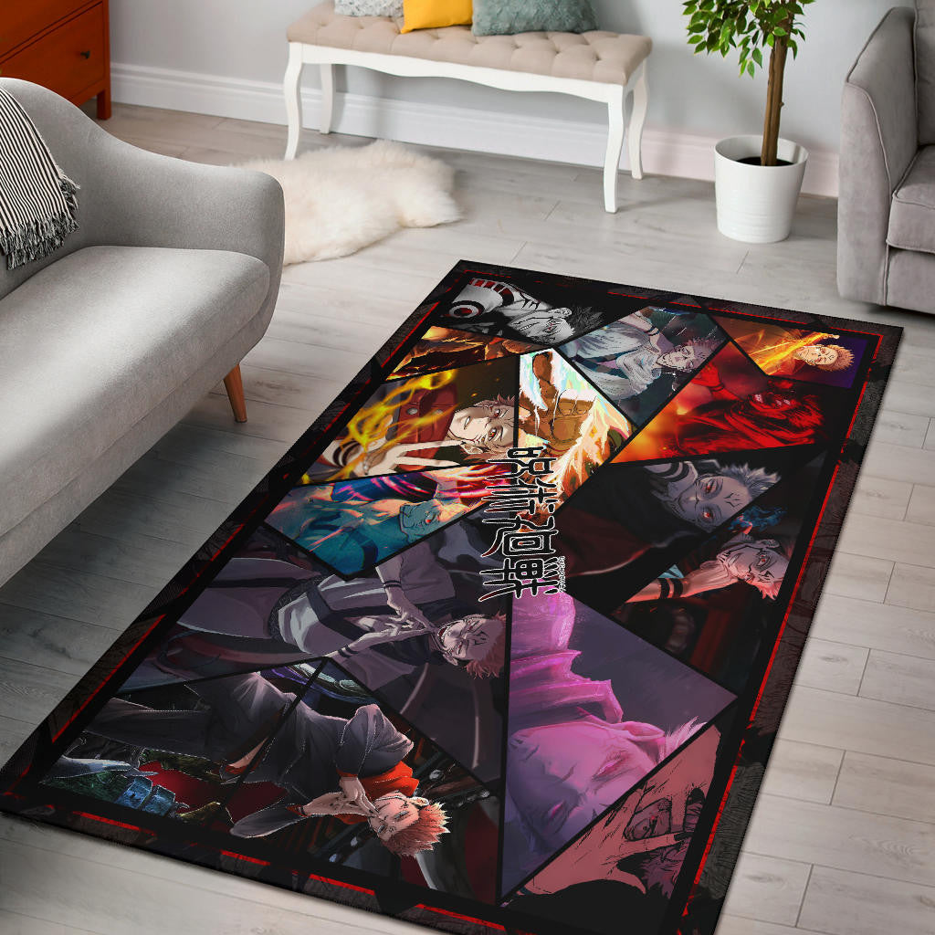 Ryomen Sukuna Jujutsu Kaisen Area Rug Anime Home Decor Custom For Fans NA052301