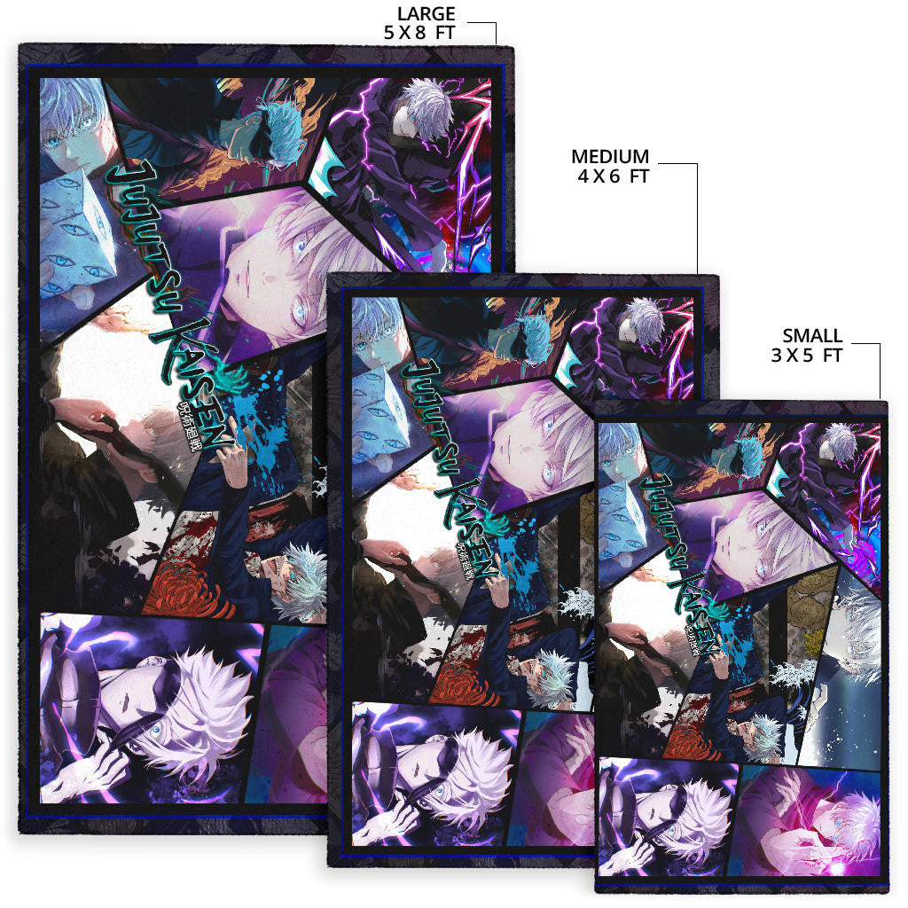 Satoru Gojo Jujutsu Kaisen Area Rug Anime Home Decor Custom For Fans NA052002