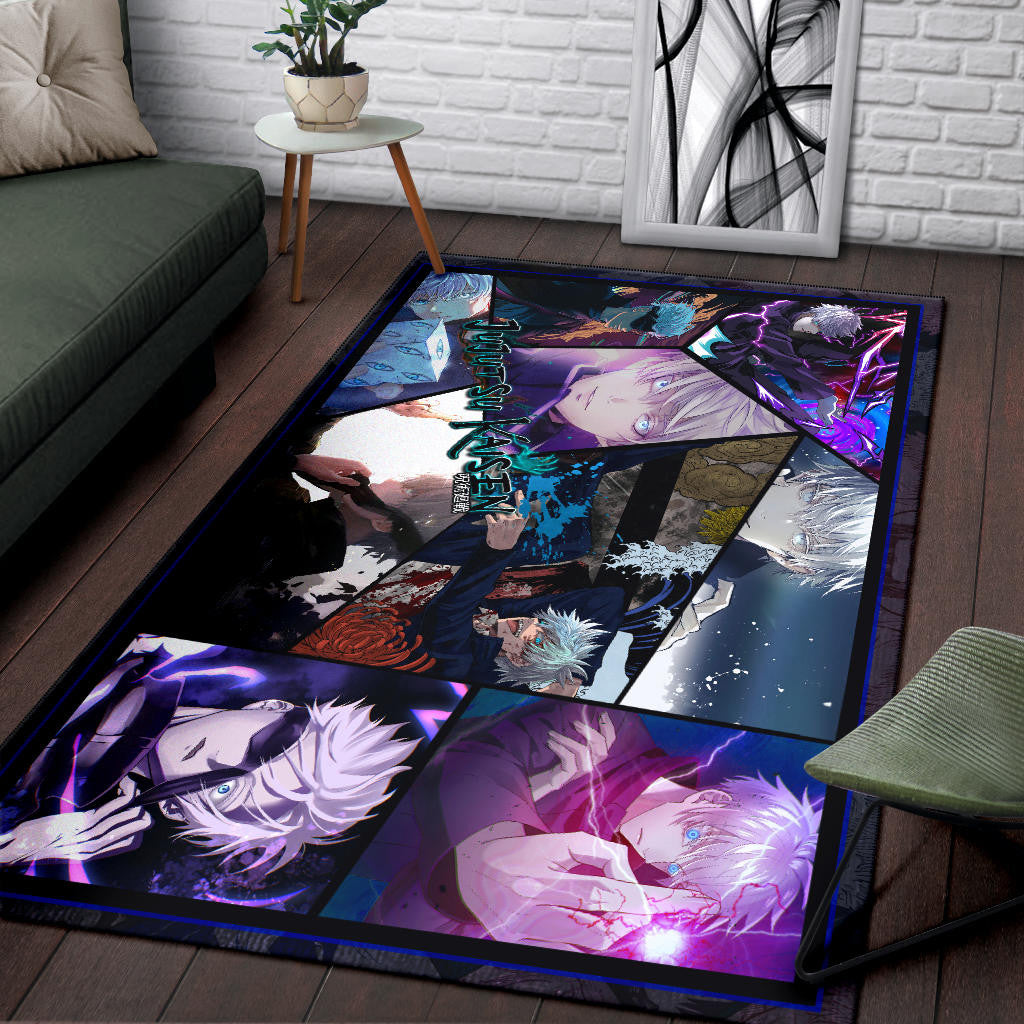 Satoru Gojo Jujutsu Kaisen Area Rug Anime Home Decor Custom For Fans NA052002