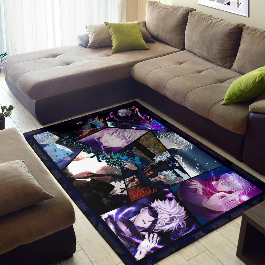 Satoru Gojo Jujutsu Kaisen Area Rug Anime Home Decor Custom For Fans NA052002