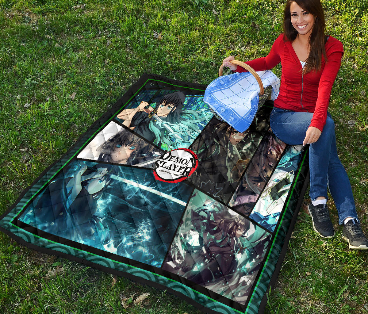 Muichiro Tokito Mist Hashira Demon Slayer Area Rug Anime Home Decor Custom For Fans NA052003
